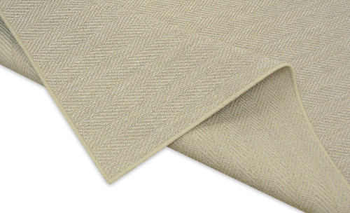 9' X 12' Beige And Ivory Geometric Indoor Outdoor Area Rug