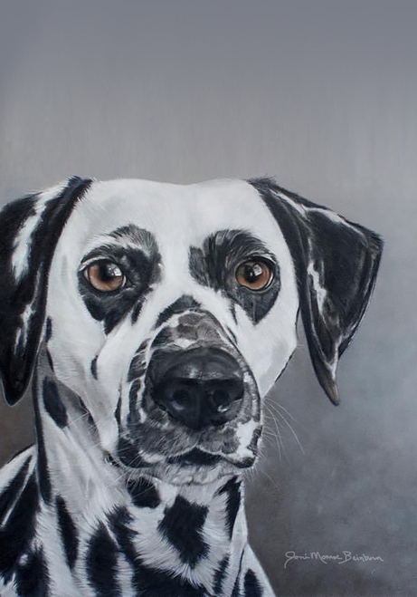 Dalmatian - Joni Monroe Beinborn Portrait House and Garden Flag