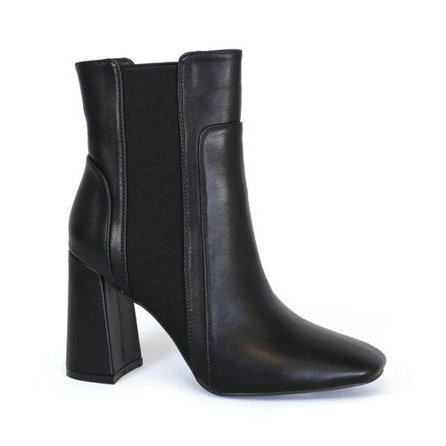 Yoki Womens two tone stretch chelsea booties