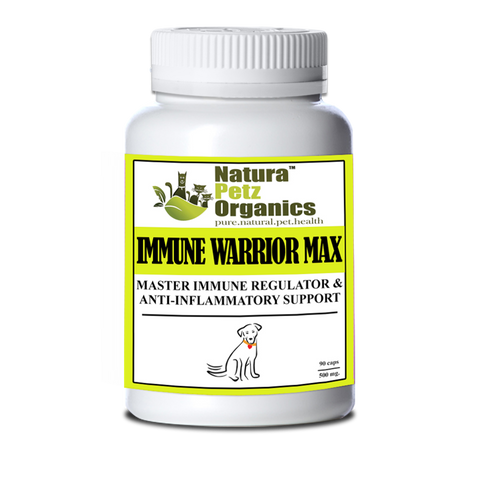 Immune Warrior Max Master Blend Capsules* Immune Regulator & Anti-Inflammatory Support* For  Dogs & Cats