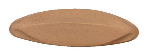 Pointed  Notched Satin Gold Barrette