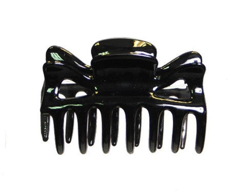 Small Basic Patent Cover Hair Claw Black