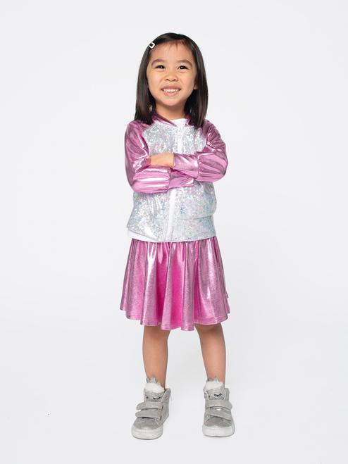 Foil Skater Skirt