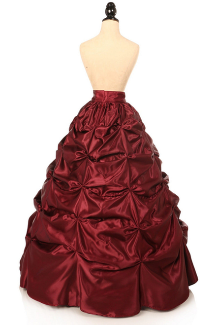 Satin Pick-Up Long Skirt