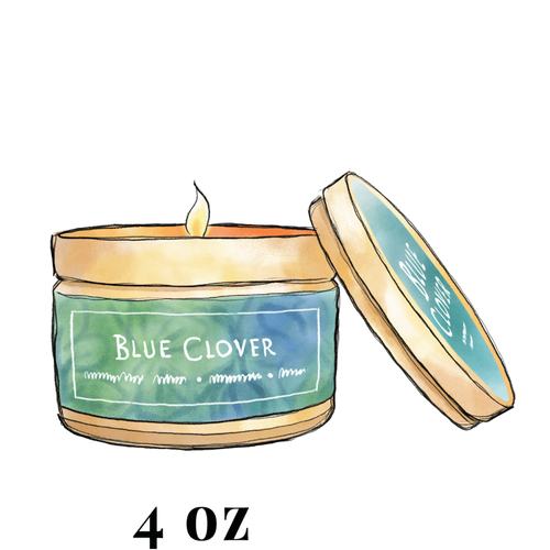 Flowering Pharmacy Blue Clover Candle bougie parfume by Katie Cole