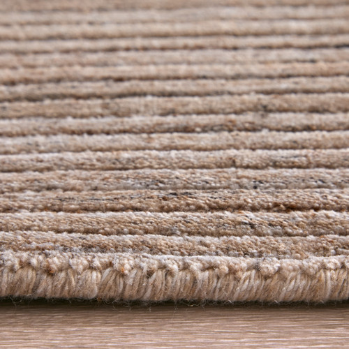 10' X 14' Tan Brown And Gray Handmade Indoor Outdoor Area Rug