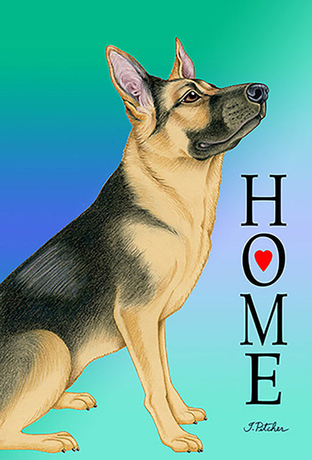 German Shepherd - Tomoyo Pitcher Home Garden Flag 