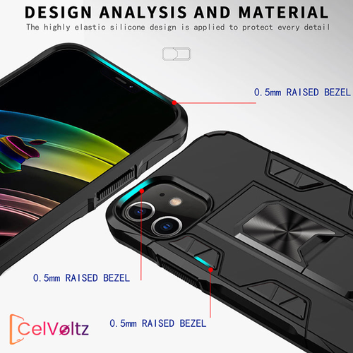Celvoltz Kickstand Shockproof Case For IPhone