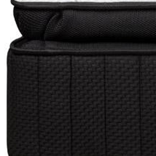 16" Graphite And Titanium Infused Short Queen 60 x 74 Gel Memory Foam Ultra plush Hybrid Mattress