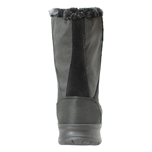 Women's Waterproof Nylon Upper Winter Boot with Suede Trim