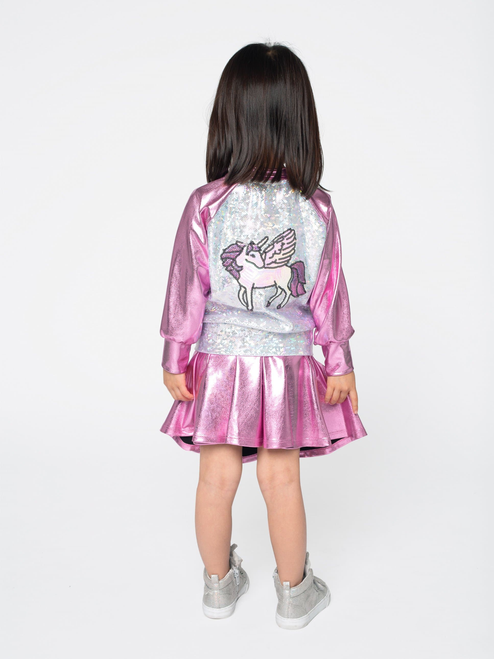Hologram Bomber Ft Iridescent Unicorn