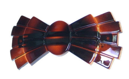 Multi Tier Detail Bow Tortoise Shell  Barrette