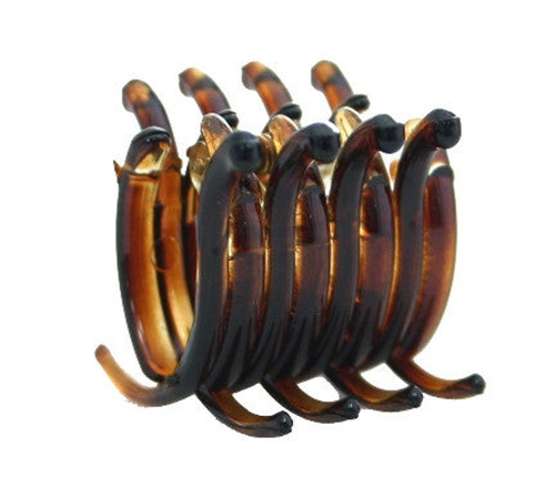 Mini Tubular Rake Tortoise Shell Hair Claw