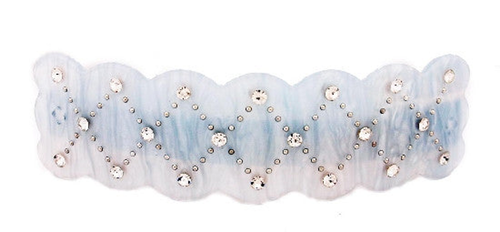 Scallop Pearlisd Stone Decoration Barrette