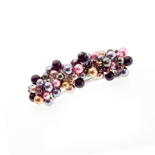 Multi-Color Automatic Beaded Barrette