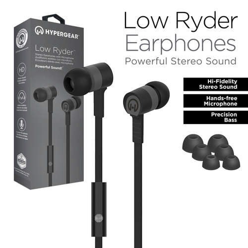 HyperGear Low Ryder Earphones w/Mic 3.5mm 