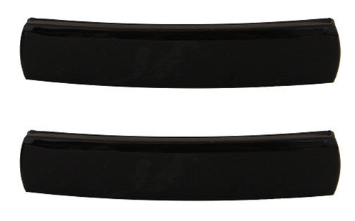 Small French Black Barrette Pair