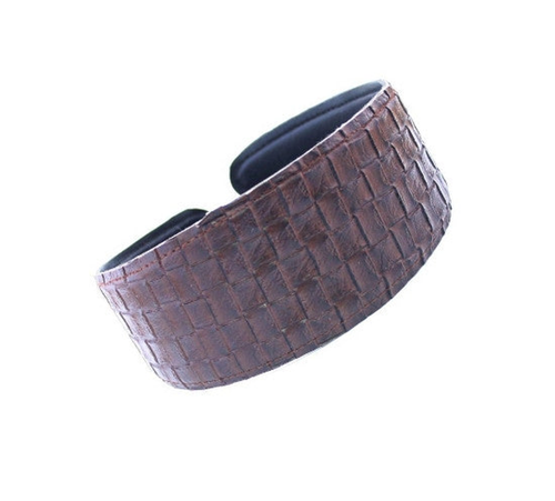 Leather Basket Weave Headband