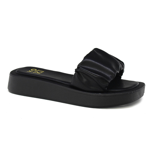 Yoki LAILA Women's Rouche Platform Beach Sandals