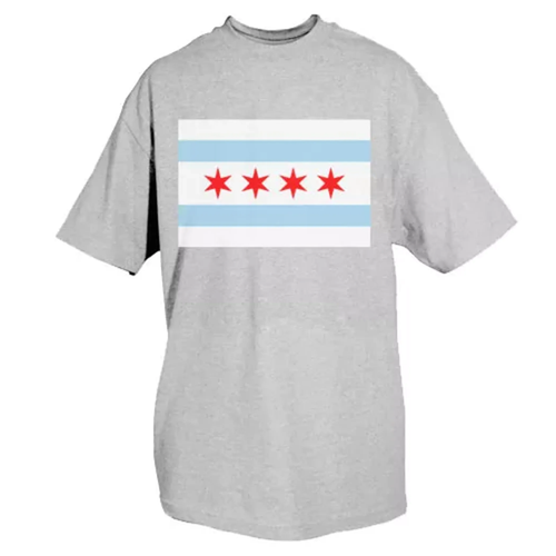 Chicago Flag T-Shirt Grey