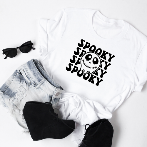 Spooky with Happy Ghost Face