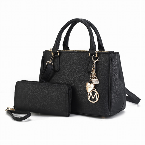 Ruth Vegan Leather Women's Satchel Bag with Wallet