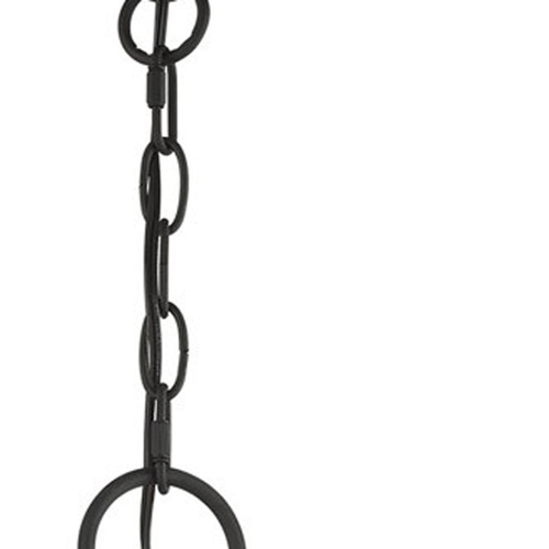 Black Three Light Metal Dimmable Chandelier With Shades