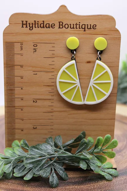 Citrus Slices Dangle Earrings