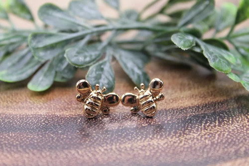 Bees || Stud Earrings || Hypoallergenic