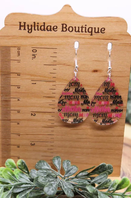 Mama Mother Madre Mom || Dangle Earrings || Hypoallergenic