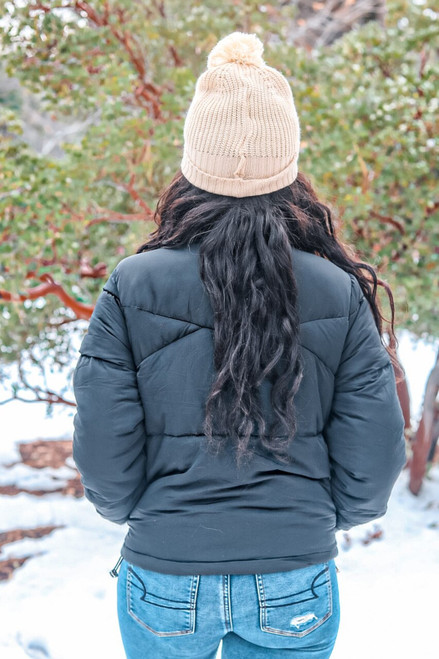 Winter Wish Puffer Jacket Black