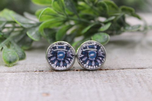 Eagles Football Sunflower || Stud Earrings || Hypoallergenic