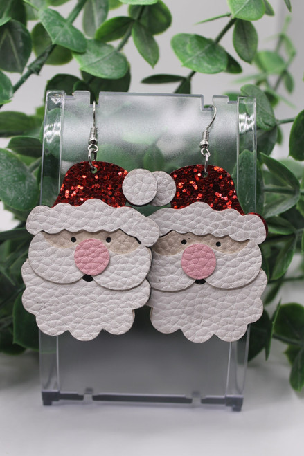 Santa || Dangle Earrings || Hypoallergenic