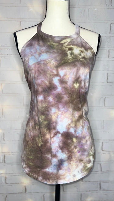 Mushroom Ice Tie Dye Blank Rocker Tank