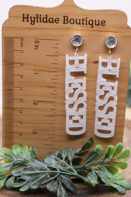 BLESSED Dangle Earrings