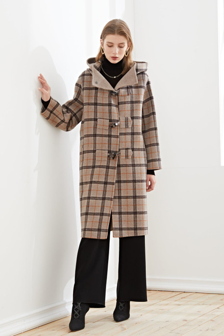 Sylphide | Eudoxie Plaid Wool Coat