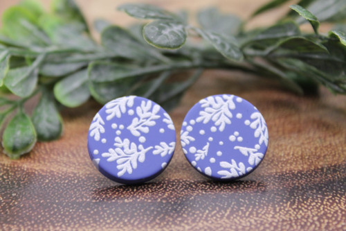 Patterned Circle || Stud Earrings || Hypoallergenic