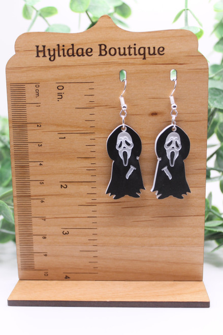 Scream Ghost Dangle Earrings