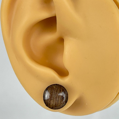 3 pack Bundle - Dark Oak - Handmade Stud Wooden Earrings - Minimalist