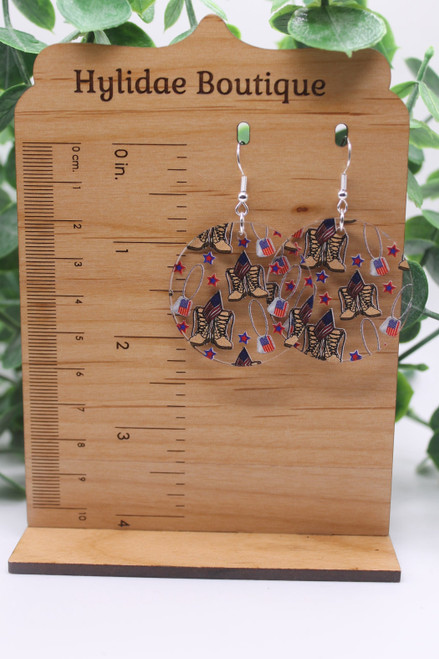 Support Our Troops || Acrylic Dangle Earrings