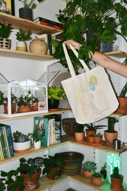 Pastel Leaves Tote Bag