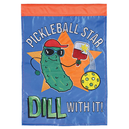 Flag Pickleball Star Dill With It 13x18
