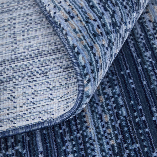 2' X 3' Blue and Gray Power Loom Area Rug