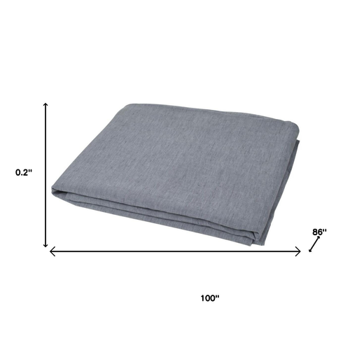 Slate Linen Twin Flat Sheet