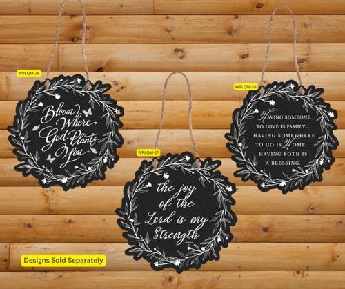 Wall Hanging Metal Wreath Blessing