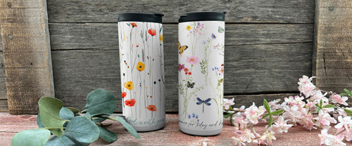 Tumbler Peace for Today Butterflies