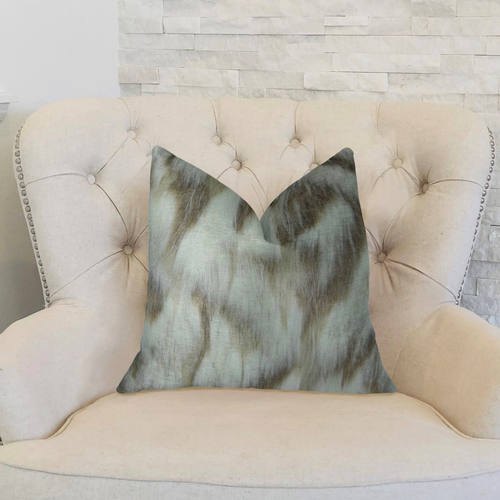 Plutus Sassy Tibet Fox Ivory Beige Handmade Luxury Pillow