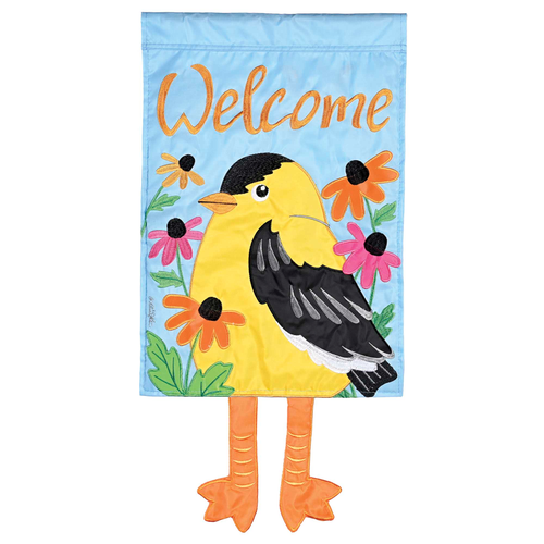 Crazy Leg Gold Finch 13x18