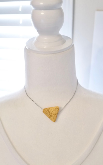 Lava Essence - Tracey Necklace in Butterscotch and Silver