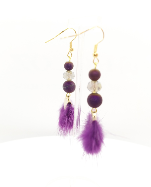 Winter- Estonia in Plum Druzy